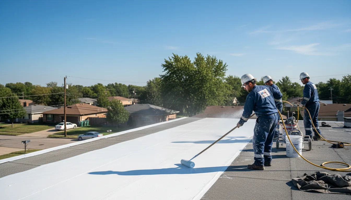 Commercial roof coating in Louisa, VA near me